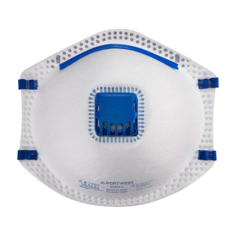 Portwest P201 Mascarilla con válvula FFP2 (pack10) Blanc