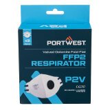 Portwest P210 Mascarilla Dolomite plegable con válvula FFP2 (Pack 3) Blanc