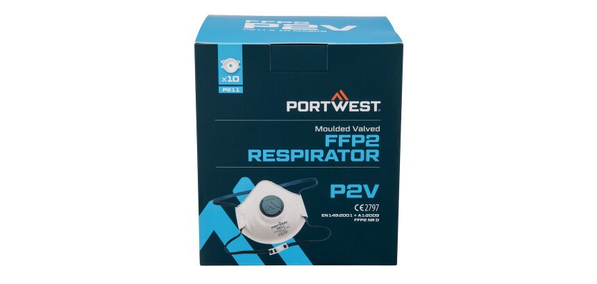 Portwest P211 Masque FFP2 Valve (par 10) Blanc