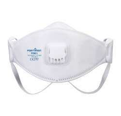 Portwest P361 Mascarilla Trifold Valved Dolomite FFP3 (Pack 10) Blanc