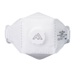 Portwest P393 Masque EAGLE pliable FFP3 Dolomite avec valve (Pk10) Blanc