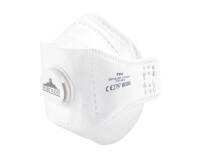 Portwest P391 Mascarilla EAGLE Dolomite plegada plana con válvula FFP3 (pack 10) Blanc
