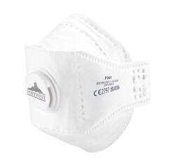 Portwest P391 Mascarilla EAGLE Dolomite plegada plana con válvula FFP3 (pack 10) Blanc