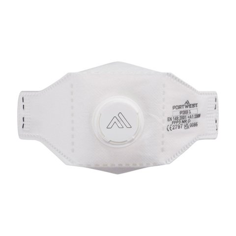 Portwest P391 Mascarilla EAGLE Dolomite plegada plana con válvula FFP3 (pack 10) Blanc