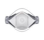 Portwest Masque EAGLE Respiratoire FFP3 plat pliable en carbone avec valve, blanc - Lot de 10