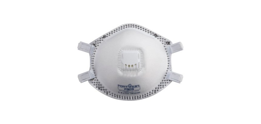 Portwest P303 Masque FFP3 DOLOMITE à valve, blanc - Lot de 10