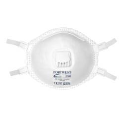 Portwest P301 Mascarilla con válvula FFP3 (pack 10) Blanc