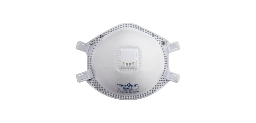Portwest P301 Masque FFP3 avec valve (10 pcs) Blanc