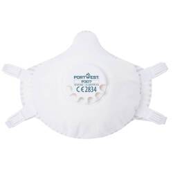 Portwest P307 Masque FFP3 Ultimate réutilisable avec valve, blanc - Lot de 5