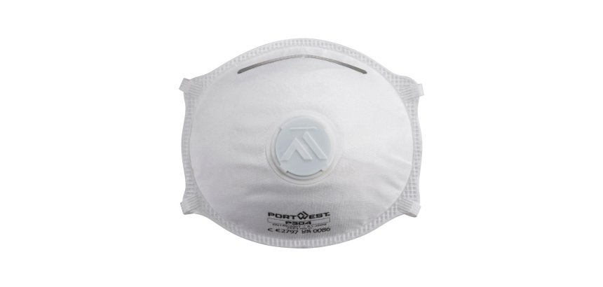 Portwest P304 FFP3 à valve Dolomite Coque de respiration legère (Pk10) Blanc