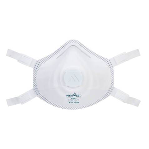Portwest P305 Masque respiratoire FFP3 haut de gamme (Pk5) Blanc