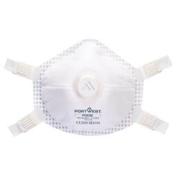 Portwest P306 Masque FFP3 Ultimate réutilisable avec valve (Paquet de 5 pièces) Blanc