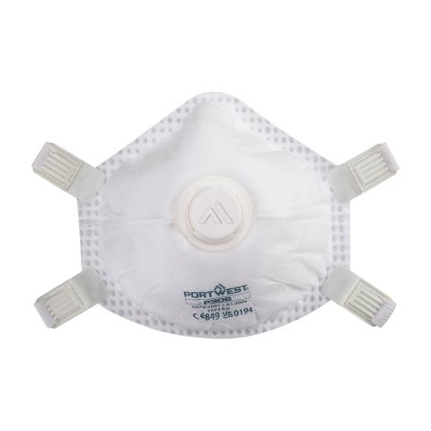 Portwest P306 Mascarilla reutilizable con válvula Ultimate FFP3 (Pack5) Blanc