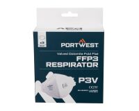 Portwest P310 Mascarilla Dolomite plegable con válvula FFP3 (Pack 3) Blanc