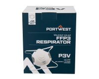 Portwest P311 Mascarilla moldeada con válvula FFP3 Blanc