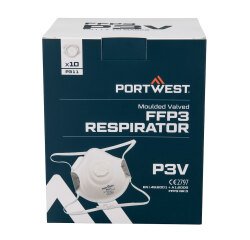 Portwest P311 Mascarilla moldeada con válvula FFP3 Blanc