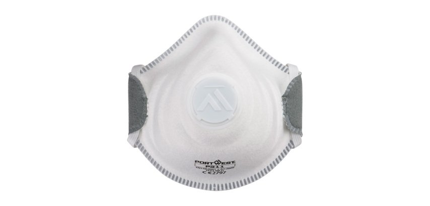 Portwest P311 Mascherina antipolvere con Valvola FFP3 (PK10) Blanc