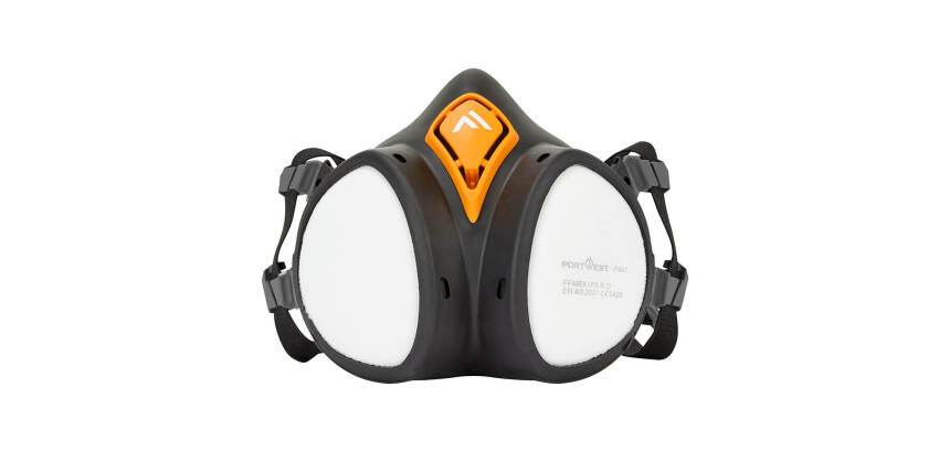 Portwest P441 ABEK1P3 Demi-masque prêt à l'emploi Noir