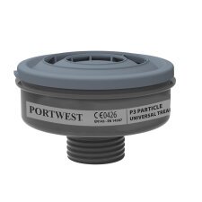 Portwest P946 Filtro P3 Antiparticolato attacco universale (Pk6) Noir