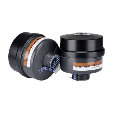 Portwest P956 Filtro de combinación A2P3 con conexión de rosca universal (pack 4) Noir