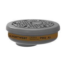 Portwest P902 Filtro Gas A2 attacco a baionetta (Pk6) Noir