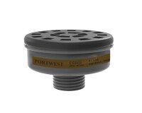 Portwest P906 Filtro de gases A2 con conexión de rosca universal (pack 6) Noir
