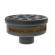 Portwest P906 Filtro Gas A2 attacco universale (Pk6) Noir