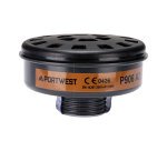 Portwest P906 Filtre à gaz A2 à filetage universel, noir - Lot de 6