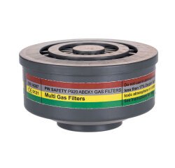 Portwest P920 Filtro de gases ABEK1 con conexión de rosca especial (pack 4) Gris