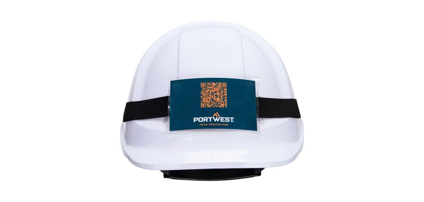 Portwest PA40 Porte-badge universel pour casque Noir