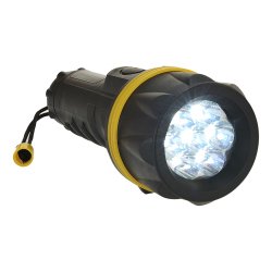 Portwest 7 led rubber flashlight jaune/noir