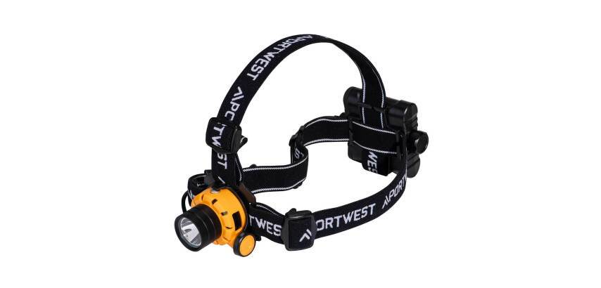 Portwest PA64 Lampada frontale Ultra Power Jaune/Noir