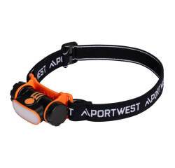 Portwest PA70 Linterna frontal de LED recargable por USB Noir