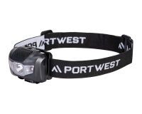 Portwest PA71 Foco para la cabeza recargable por USB Noir