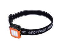 Portwest PA74 Luz LED multifunción para gorras recargable por USB Orange/Noir