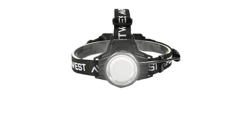 Portwest PA81 Lampe frontale focalisante haute puissance Noir