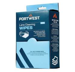 Portwest PA01 Toallitas para limpiar lentes Blanc