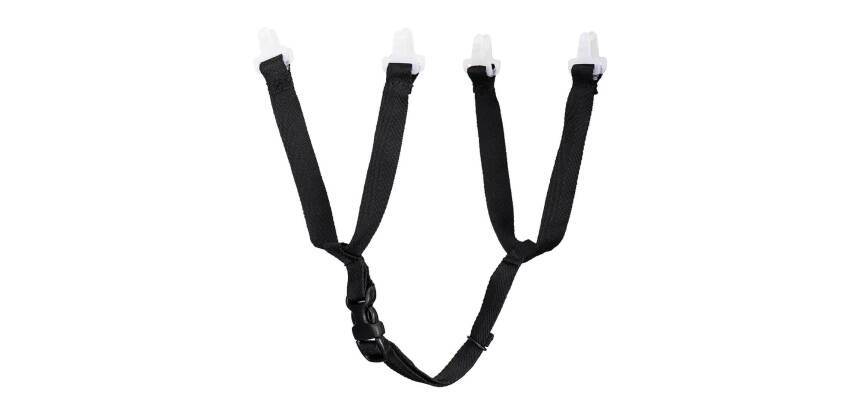 Portwest PA11 Mentonnière 4 points pour un travail sûr (5 pièces) Noir