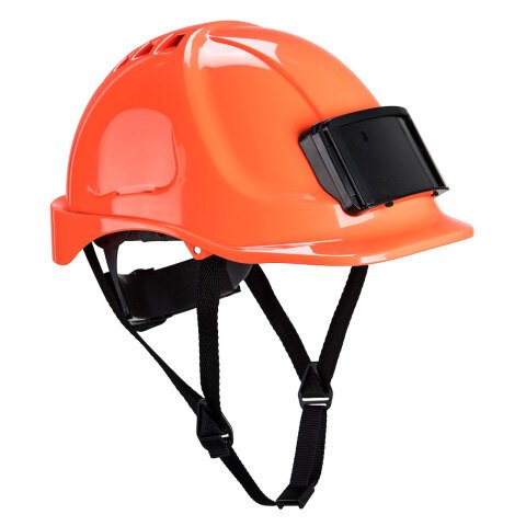 Portwest PB55 Casco Endurance con porta distintivo Orange
