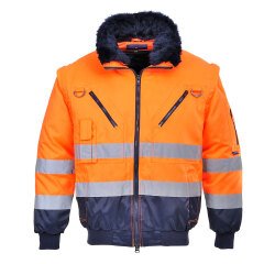 Portwest PJ50 Cazadora 3 en 1 de alta visibilidad