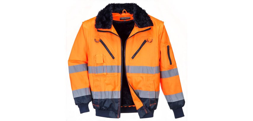 Portwest PJ50 Blouson pilote 3 en 1 haute visibilité