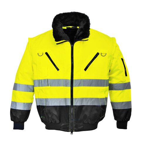 Portwest PJ50 Cazadora 3 en 1 de alta visibilidad Jaune/Noir - Talla XXL