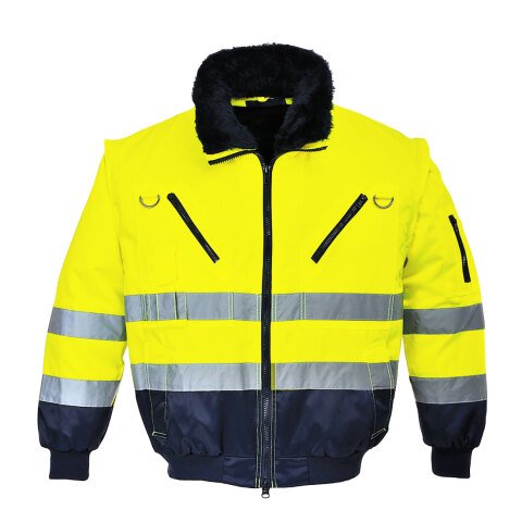 Portwest PJ50 Cazadora 3 en 1 de alta visibilidad Jaune/Marine - Talla XXXL