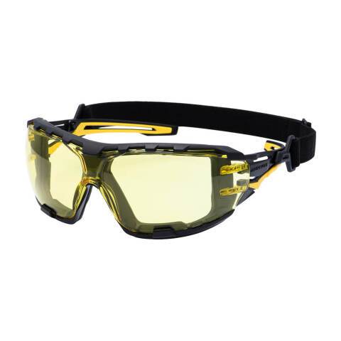 Portwest PR02 Gafas de seguridad Anthracite Wraparound Plus Ambre