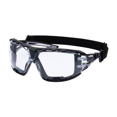 Portwest PR02 Gafas de seguridad Anthracite Wraparound Plus Incolore