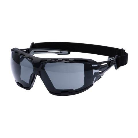 Portwest PR02 Gafas de seguridad Anthracite Wraparound Plus Fumé