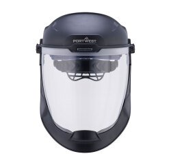 Portwest PS98 Visière arc classe 1 avec support frontal Incolore
