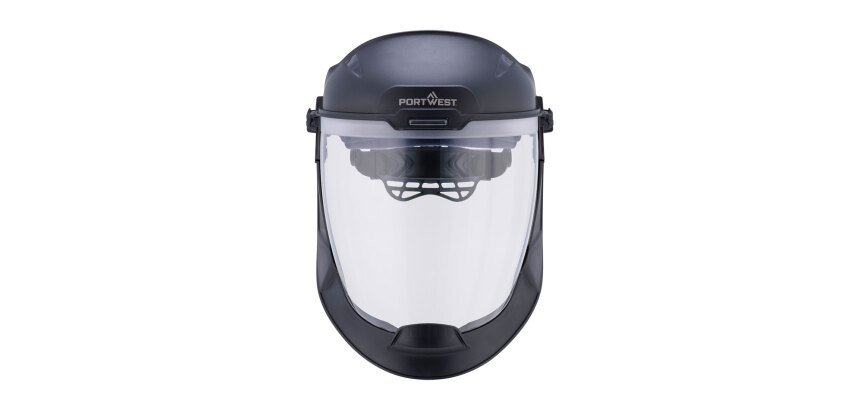 Portwest PS98 Visière arc classe 1 avec support frontal Incolore