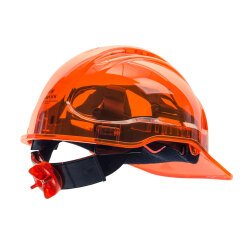 Portwest PV60 Belüfteter Peak View Industriehelm mit Drehradsystem