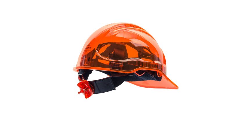 Portwest PV60 Belüfteter Peak View Industriehelm mit Drehradsystem